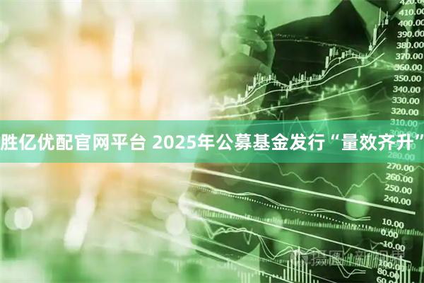 胜亿优配官网平台 2025年公募基金发行“量效齐升”