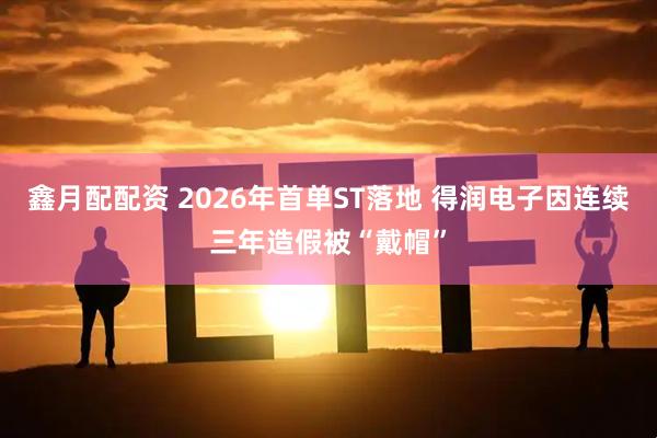 鑫月配配资 2026年首单ST落地 得润电子因连续三年造假被“戴帽”
